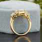 Lab-Grown Diamond Pear Side Stone Ring customdiamjewel