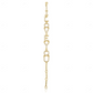14K Yellow Gold Name Letter Simple Minimalist Bracelet CustomDiamJewel