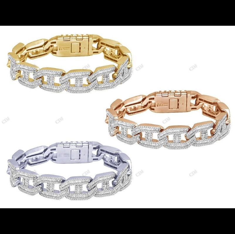 S925 Silver Unique Mariner Link Bracelet for Men