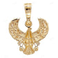 Unique Sterling Silver Eagle Moissanite Pendant CustomDiamJewel