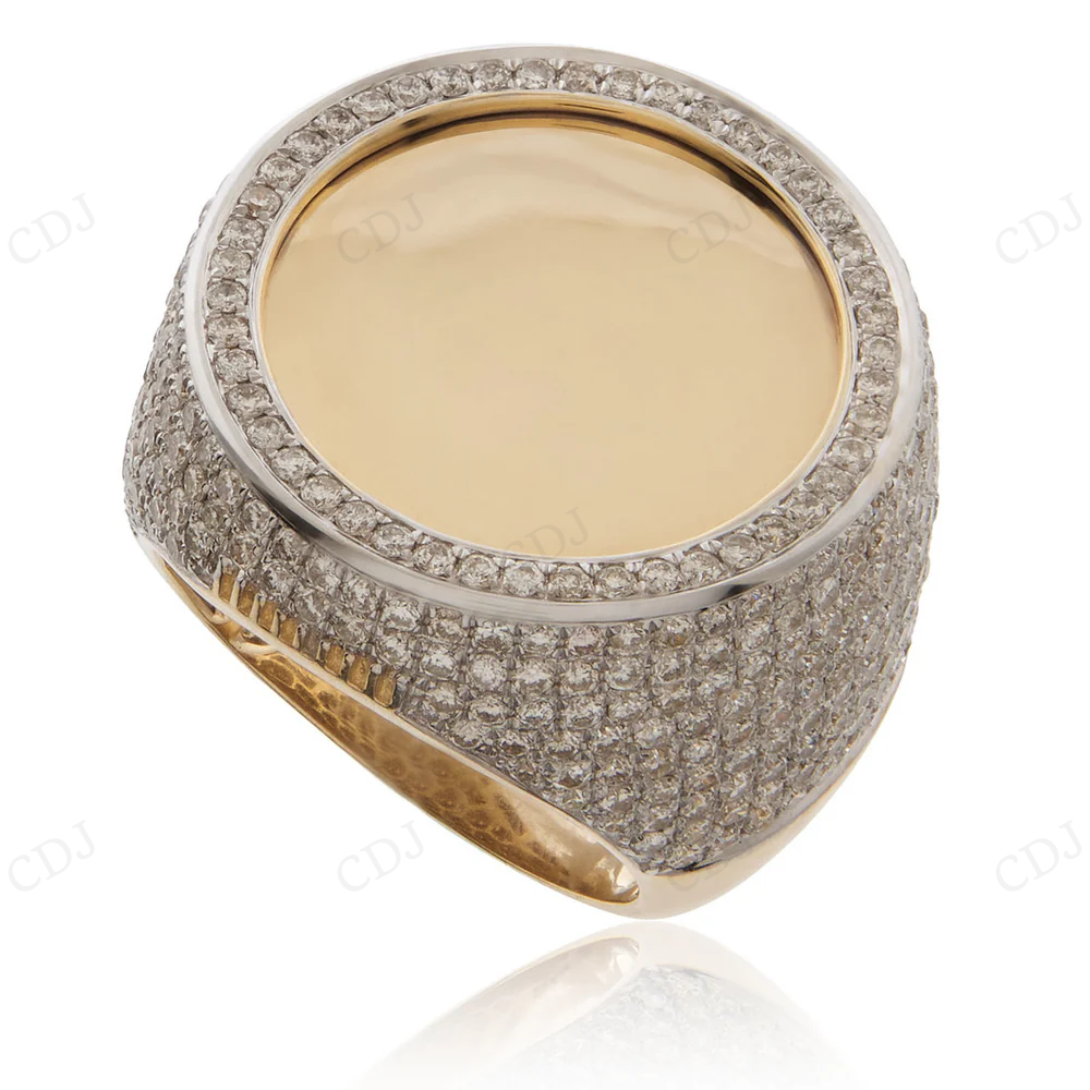 10k Yellow Gold Hip Hop Real Diamond Ring hip hop jewelry CustomDiamJewel