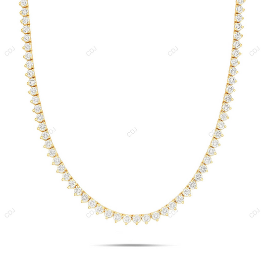 925 Silver Moissanite Tennis Chain For Mens And Womens CustomDiamJewel