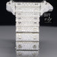 Hip Hop Square Shape Men's Iced Out Moissanite Watch customdiamjewel