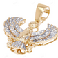 Unique Sterling Silver Eagle Moissanite Pendant CustomDiamJewel