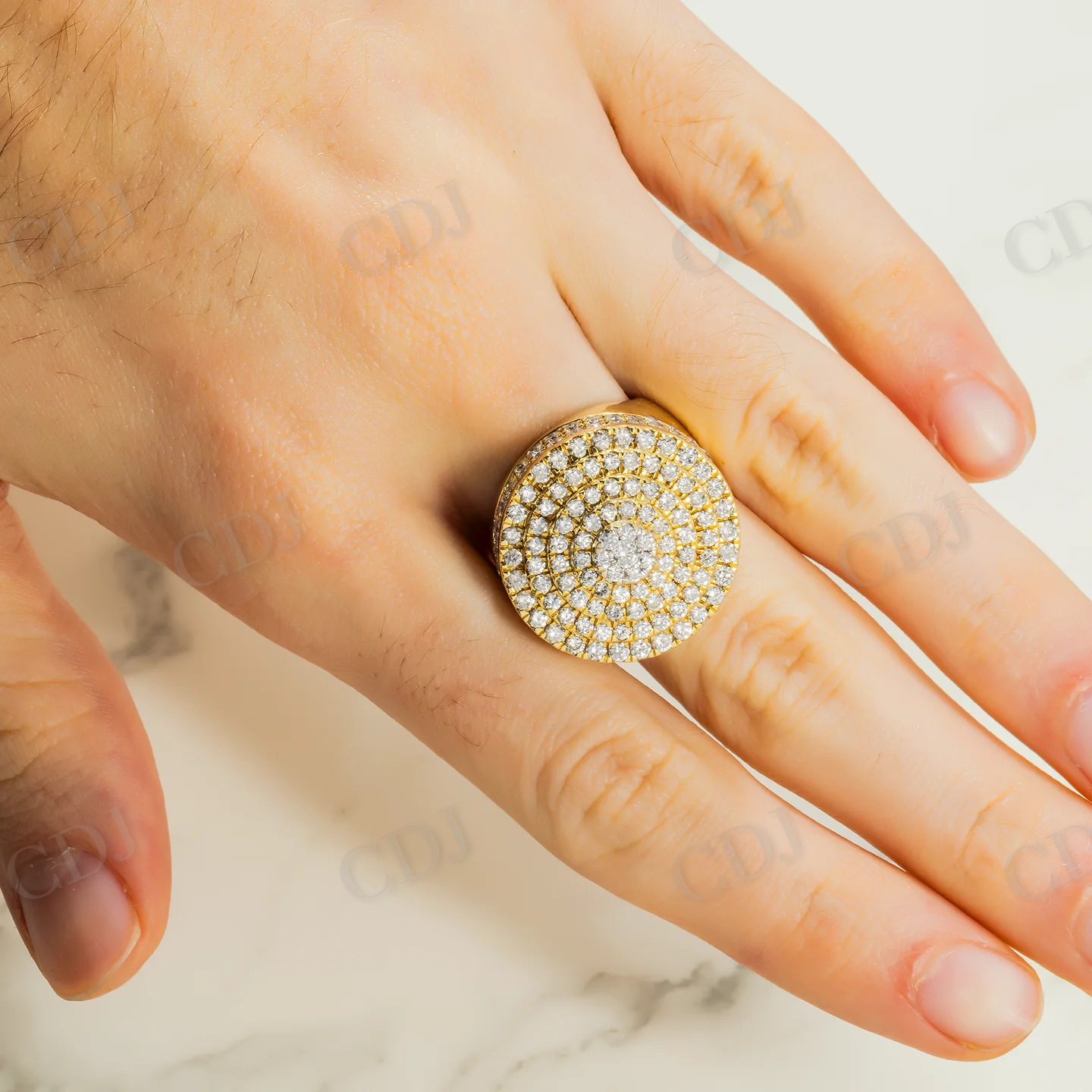 4.56 CTW Hip Hop Moissanite Unisex Ring Hip Hop Ring customdiamjewel