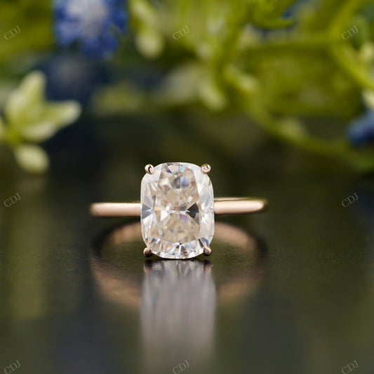 Cushion Lab-Grown Diamond Solitaire Ring customdiamjewel
