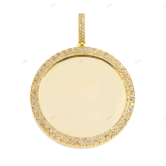925 Silver Moissanite Pendant hip hop jewelry CustomDiamJewel
