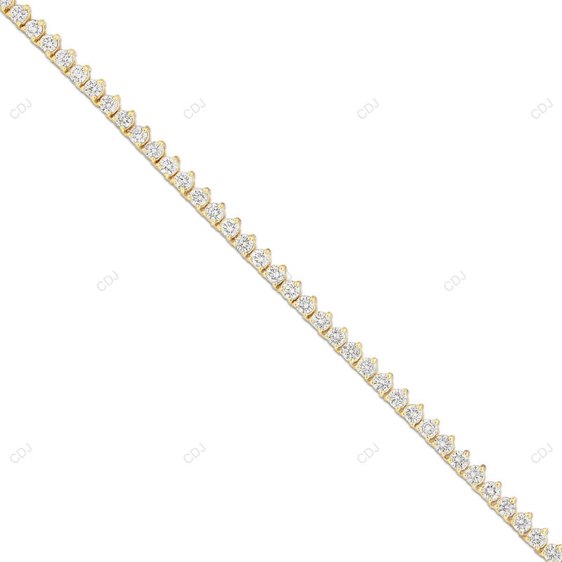 925 Silver Moissanite Tennis Chain For Mens And Womens CustomDiamJewel