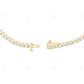 925 Silver Moissanite Tennis Chain For Mens And Womens CustomDiamJewel