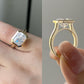 Bezel Set Lab Grown Diamond Solitaire Ring customdiamjewel