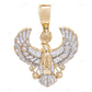 Unique Sterling Silver Eagle Moissanite Pendant CustomDiamJewel