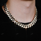 18MM Solid Gold Cuban Chain hip hop jewelry CustomDiamJewel