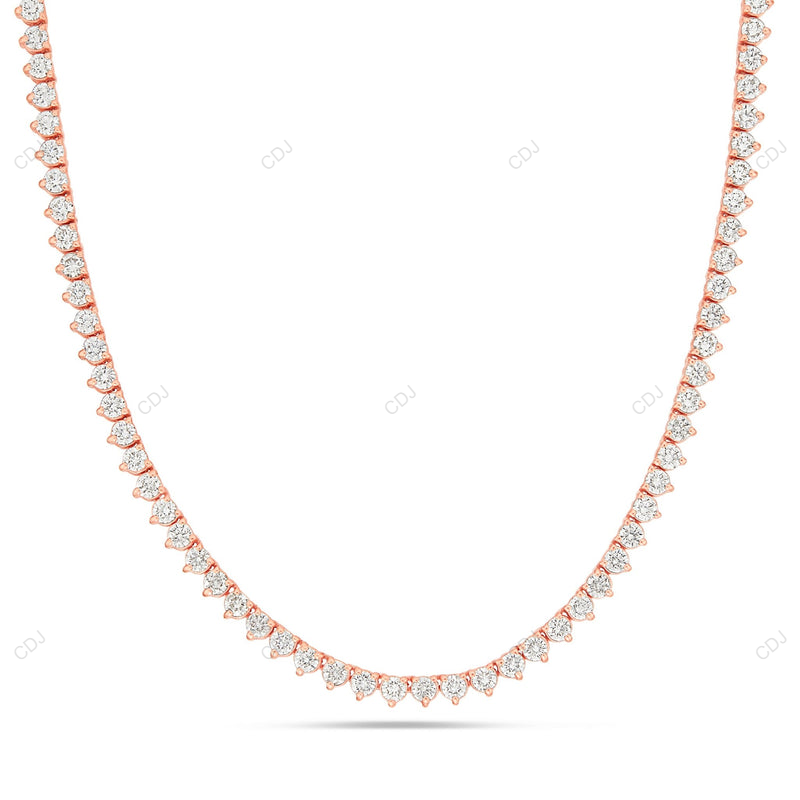 925 Silver Moissanite Tennis Chain For Mens And Womens CustomDiamJewel