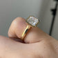 Bezel Set Lab Grown Diamond Solitaire Ring customdiamjewel