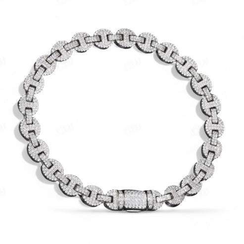 Hip Hop Collections VVS D Moissanite Miami Weave Necklace hip hop jewelry CustomDiamJewel