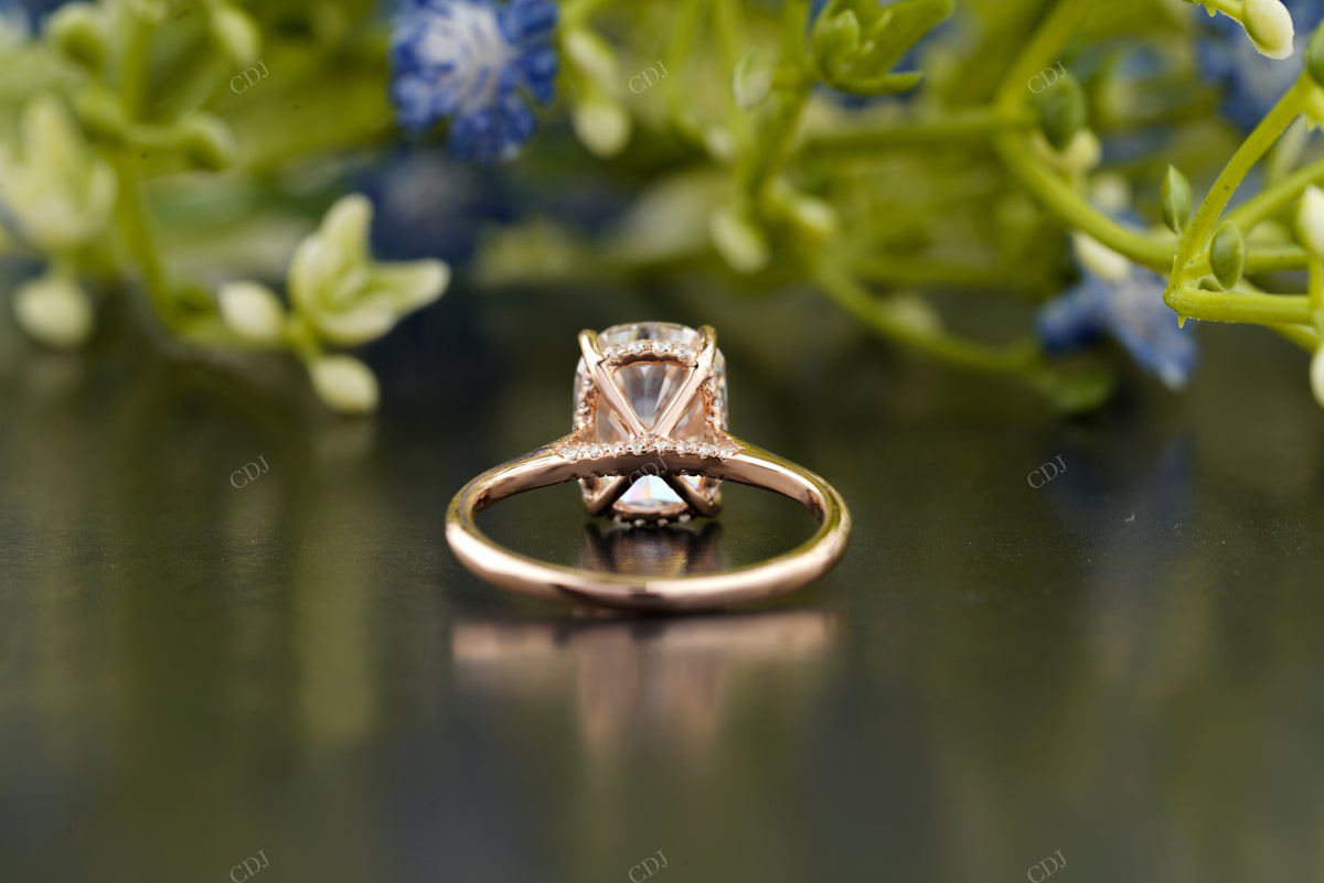 Cushion Lab-Grown Diamond Solitaire Ring customdiamjewel