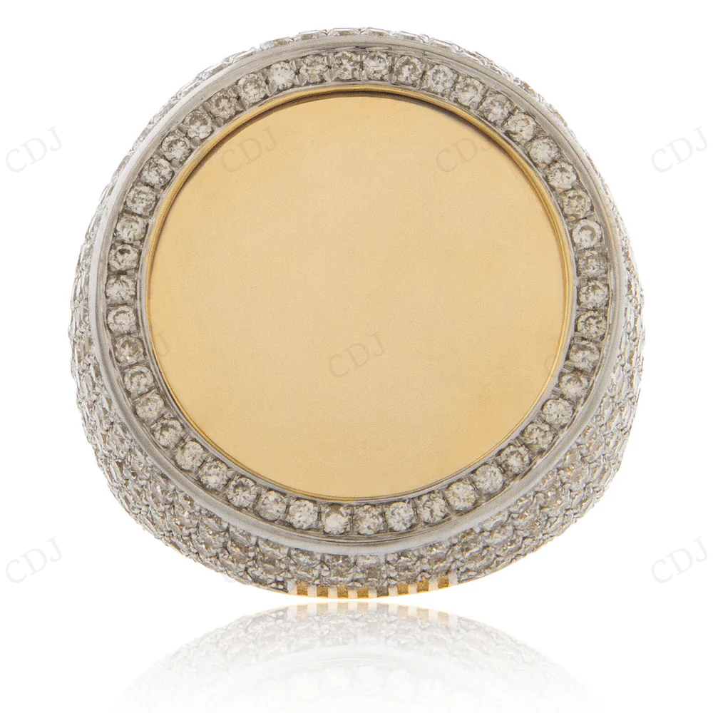 10k Yellow Gold Hip Hop Real Diamond Ring hip hop jewelry CustomDiamJewel