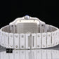 Top Quality Blue Dial Cartier Iced Out Moissanite Luxuries Watch customdiamjewel