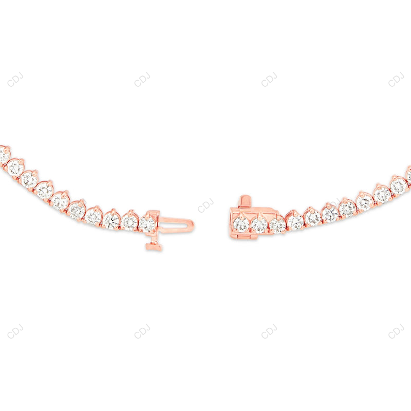 925 Silver Moissanite Tennis Chain For Mens And Womens CustomDiamJewel