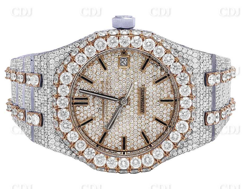 Customized VVS Moissanite AP Hip Hop Diamond Watch customdiamjewel