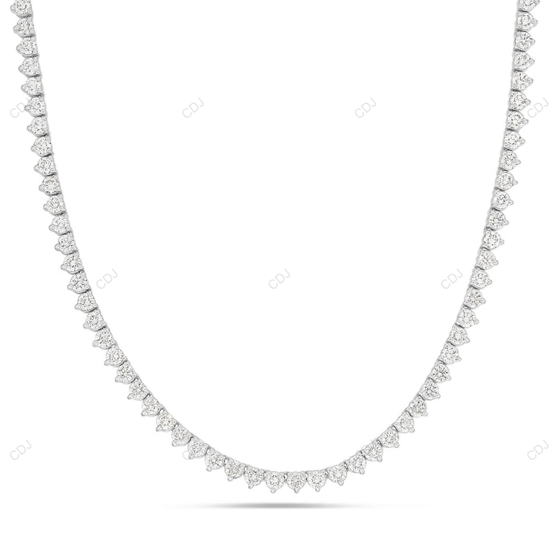 925 Silver Moissanite Tennis Chain For Mens And Womens CustomDiamJewel