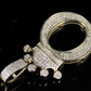 1.35" 14K Gold Diamond Crown Initial 'O' Letter Pendant CustomDiamJewel