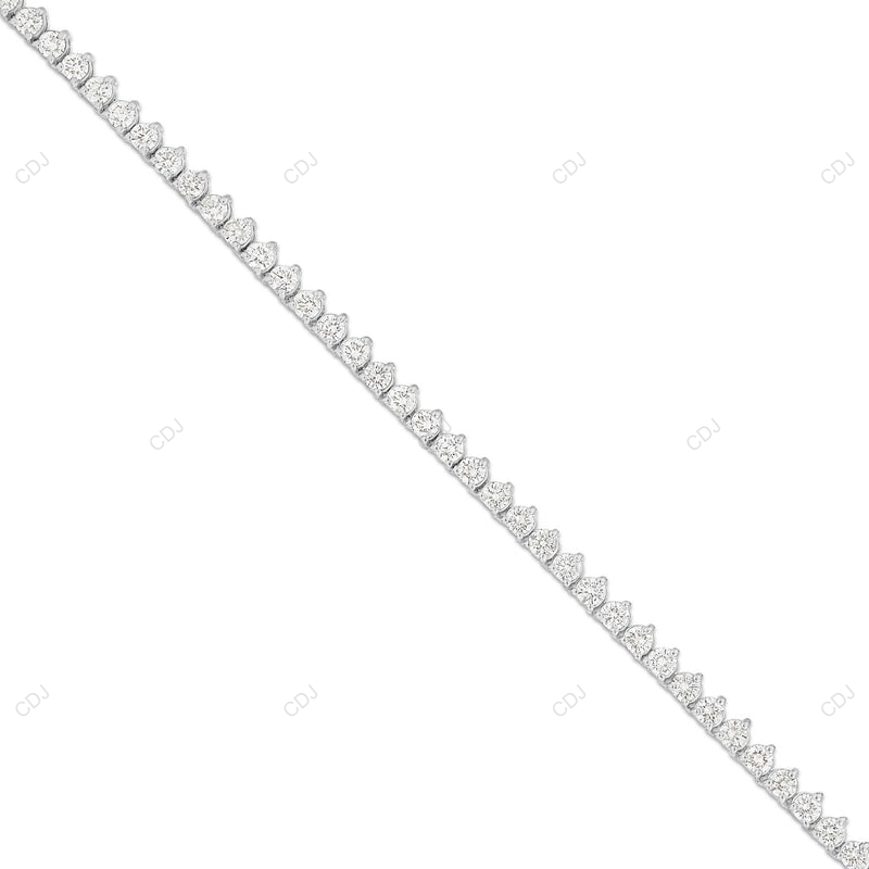 925 Silver Moissanite Tennis Chain For Mens And Womens CustomDiamJewel