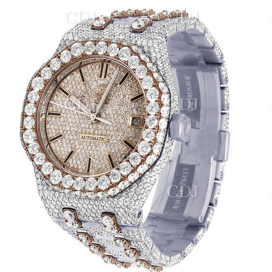 Rose White AP Modified Men's Wrist Watch customdiamjewel