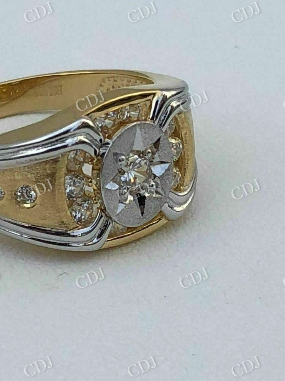 Silver Super Star Iced Out Moissanite Ring  customdiamjewel   