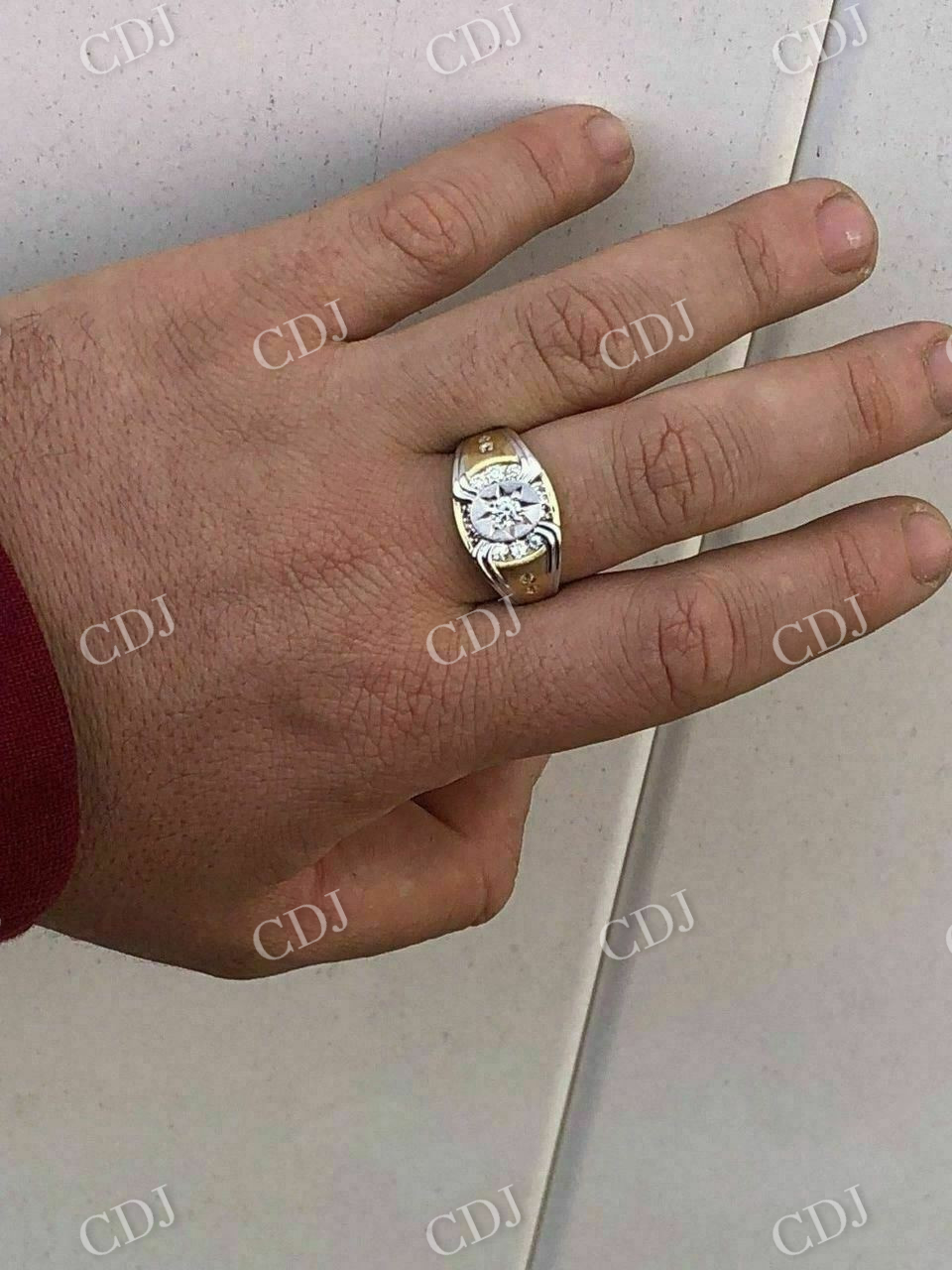 Silver Super Star Iced Out Moissanite Ring  customdiamjewel   