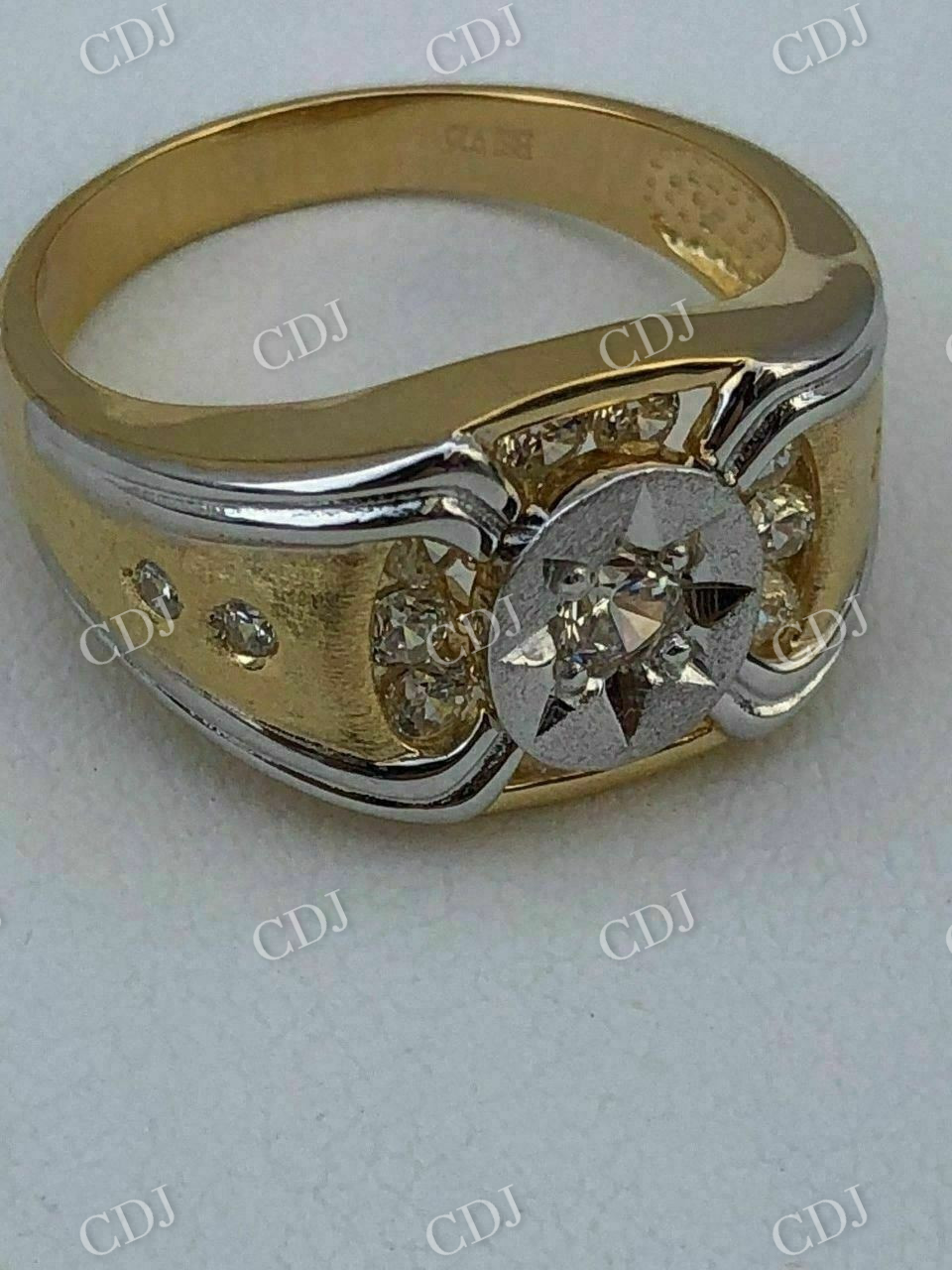 Silver Super Star Iced Out Moissanite Ring  customdiamjewel   