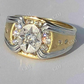 Silver Super Star Iced Out Moissanite Ring  customdiamjewel   