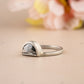 Half Moon Moissanite Diamond Ring customdiamjewel