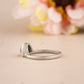 Half Moon Moissanite Diamond Ring customdiamjewel