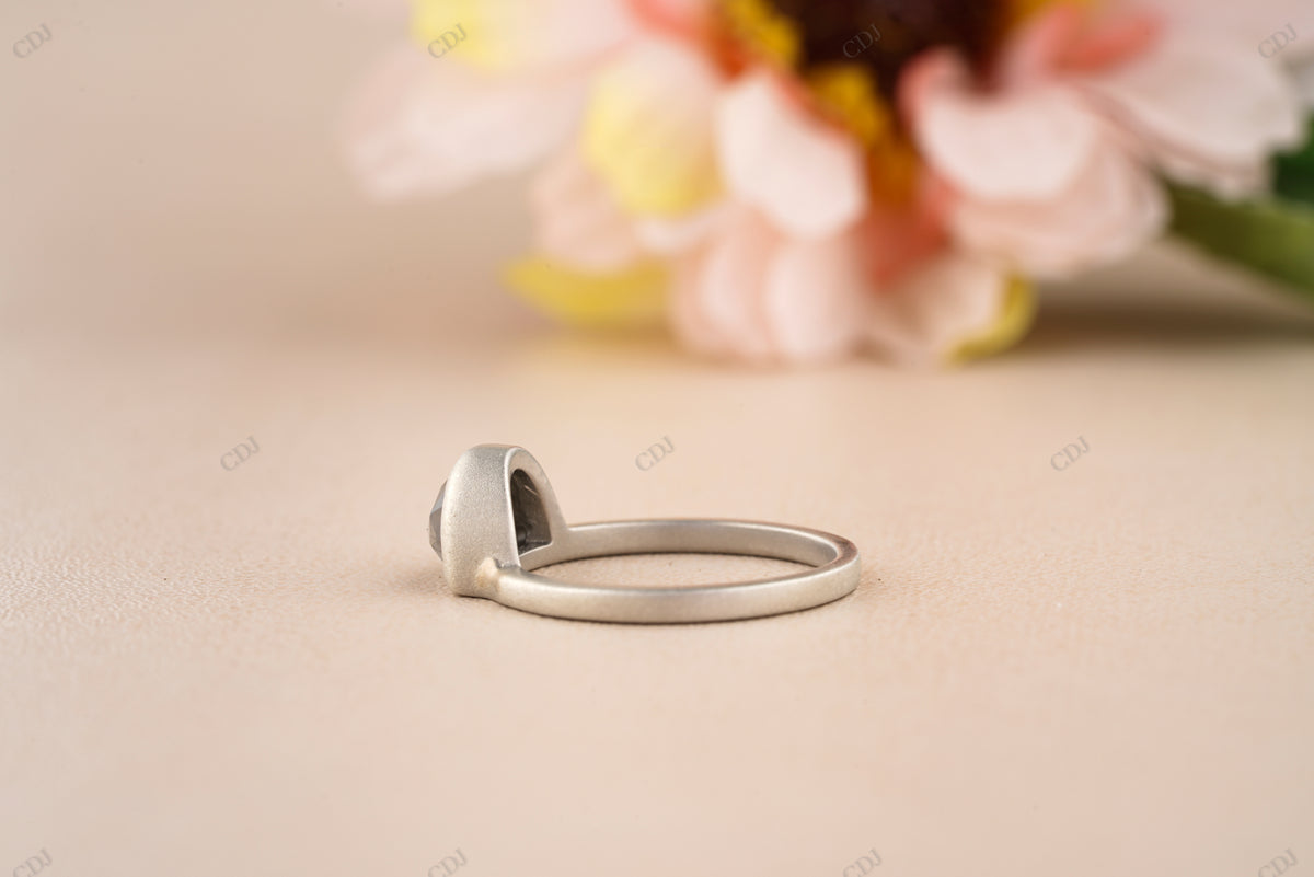 Half Moon Moissanite Diamond Ring customdiamjewel