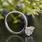 Cushion Lab-Grown Diamond Pavé Ring customdiamjewel