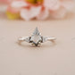 Kite Cut Salt & Pepper Moissanite Ring customdiamjewel