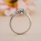 Kite Cut Salt & Pepper Moissanite Ring customdiamjewel