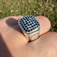 Black Onyx Gemstone Hip Hop Men's Ring  customdiamjewel   