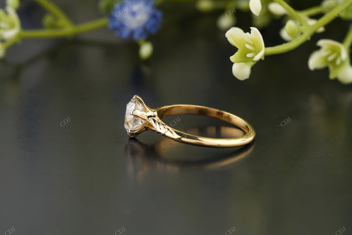 Lab-Grown Diamond Vintage Gold Ring customdiamjewel