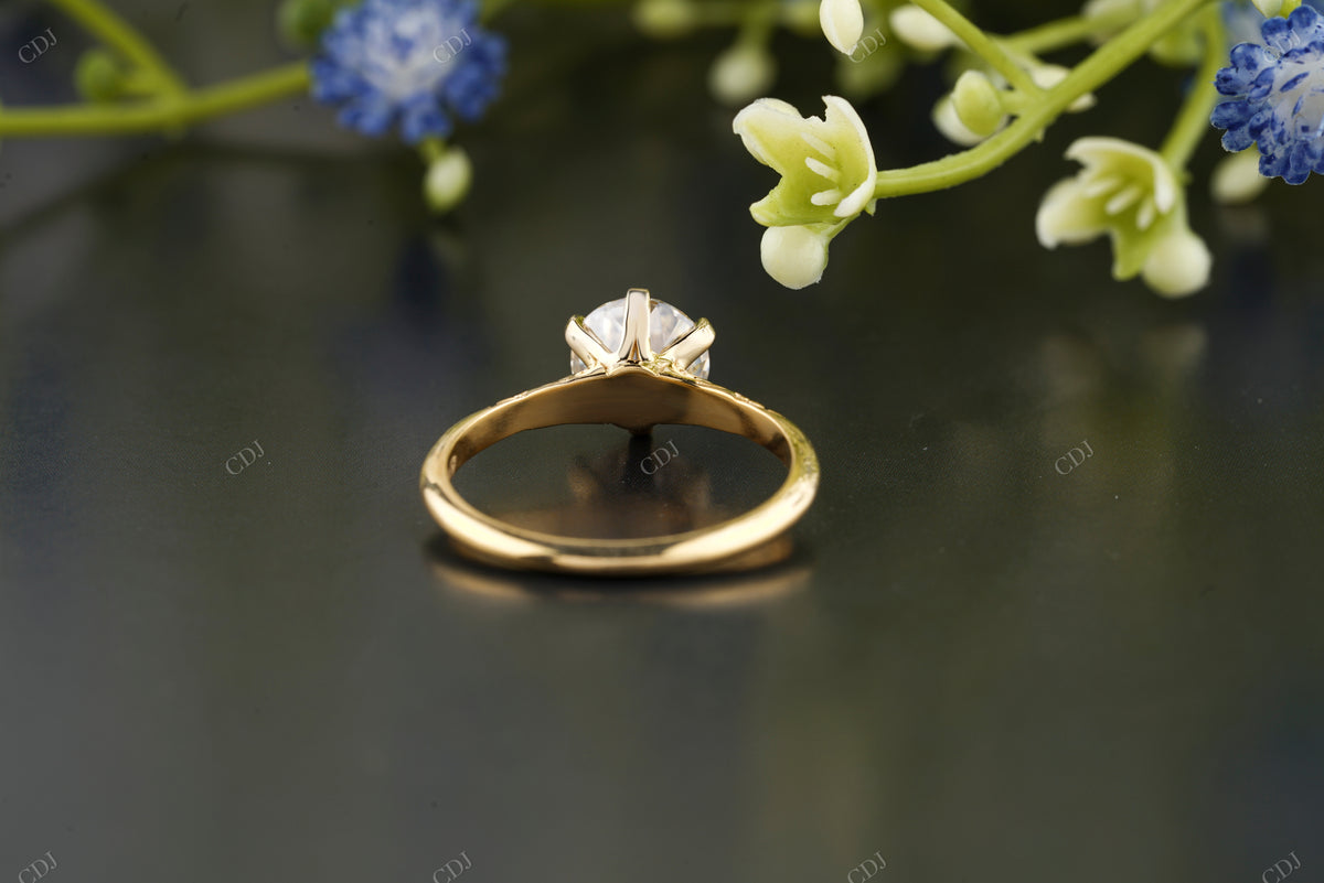 Lab-Grown Diamond Vintage Gold Ring customdiamjewel