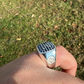 Black Onyx Gemstone Hip Hop Men's Ring  customdiamjewel   