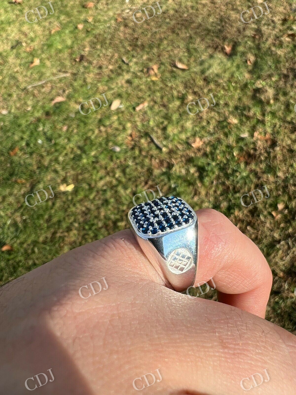 Black Onyx Gemstone Hip Hop Men's Ring  customdiamjewel   