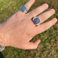 Black Onyx Gemstone Hip Hop Men's Ring  customdiamjewel   