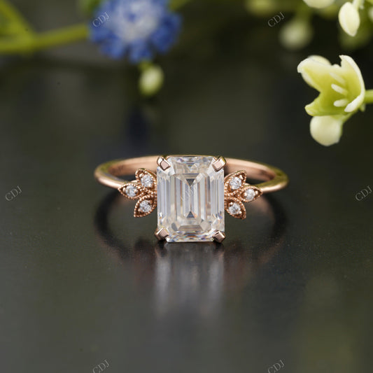 Emerald Cut Lab-Grown Diamond Ring customdiamjewel