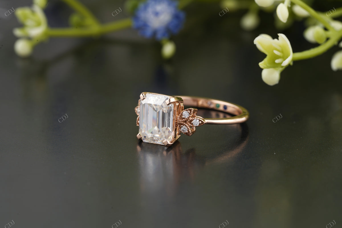 Emerald Cut Lab-Grown Diamond Ring customdiamjewel