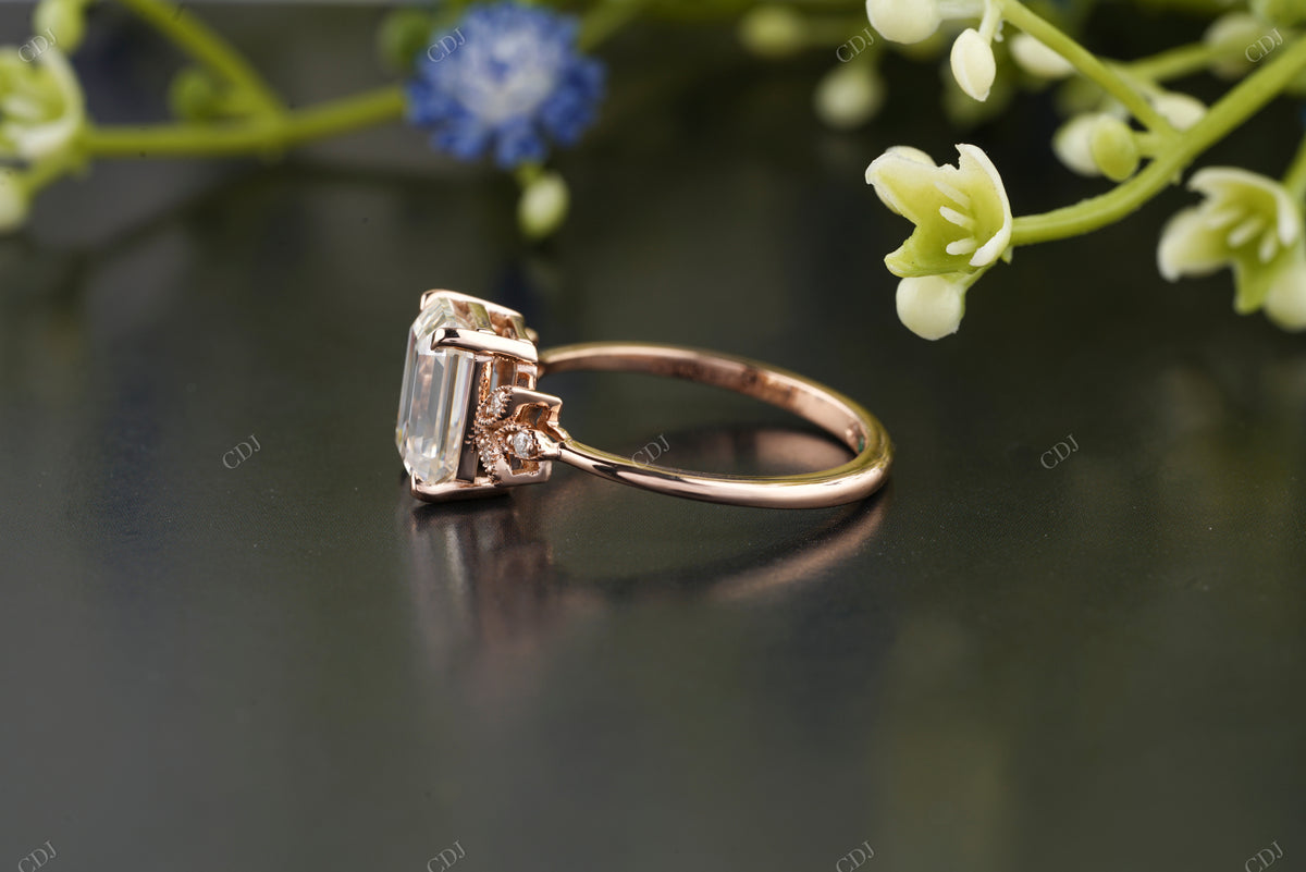 Emerald Cut Lab-Grown Diamond Ring customdiamjewel