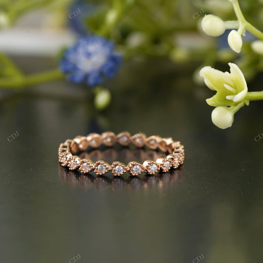 Lab-Grown Diamond Beaded Eternity Band customdiamjewel