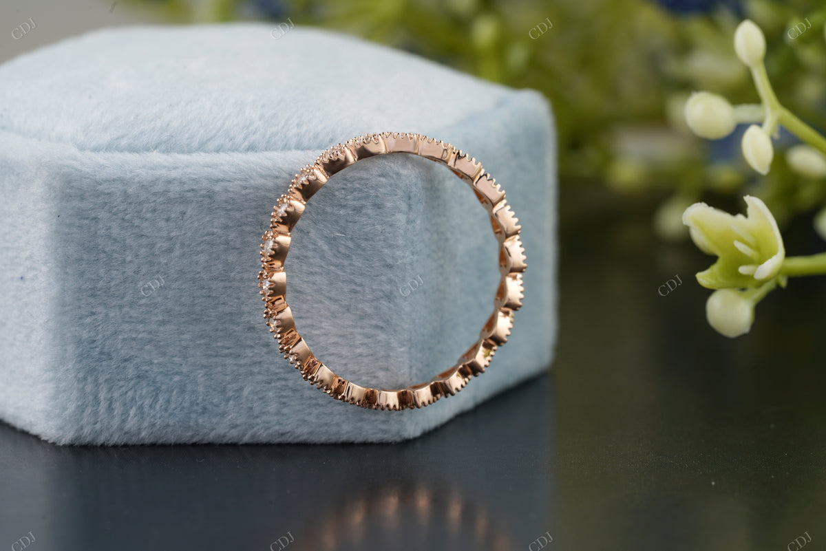 Lab-Grown Diamond Beaded Eternity Band customdiamjewel