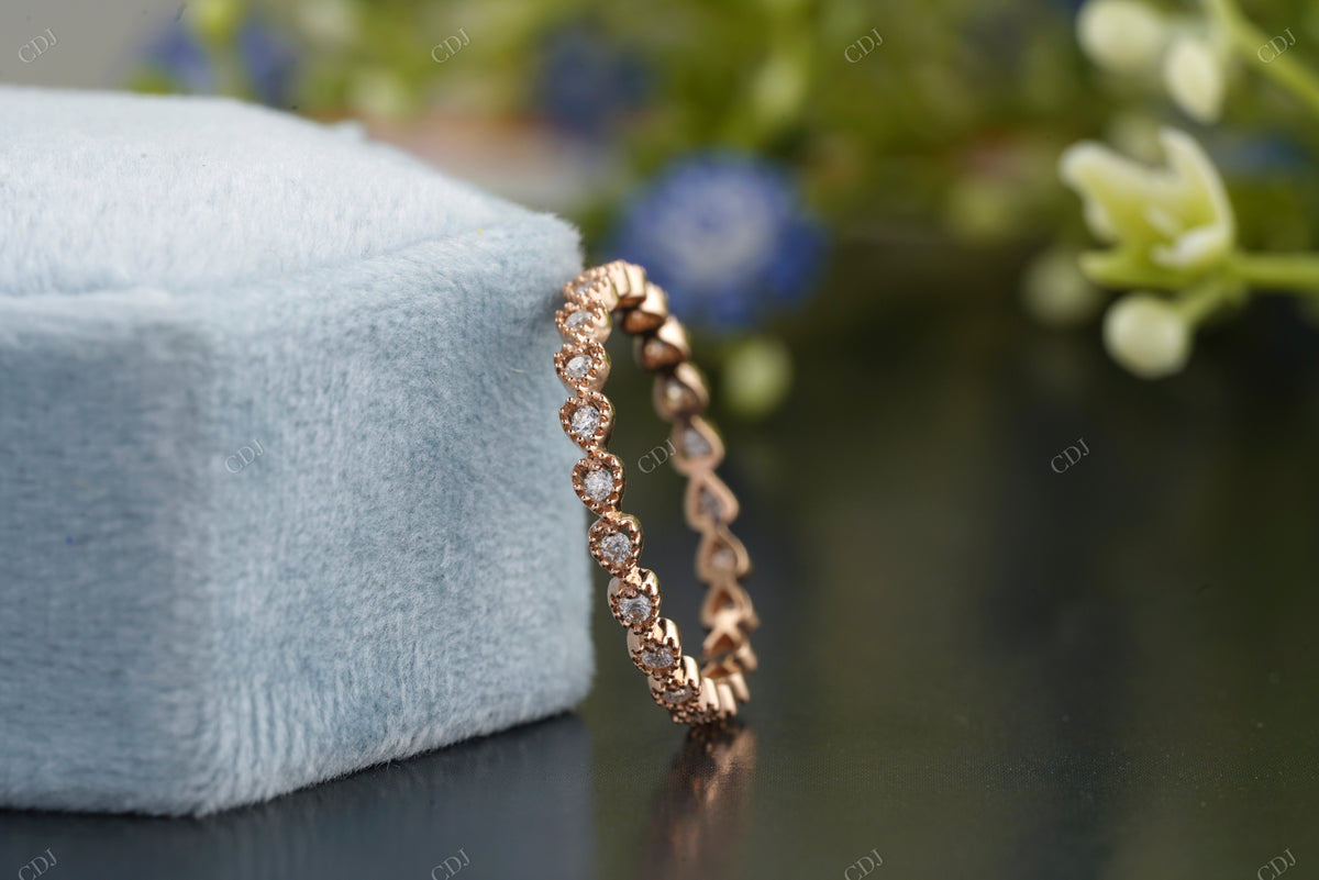 Lab-Grown Diamond Beaded Eternity Band customdiamjewel